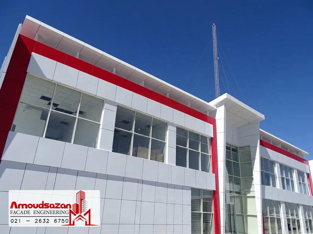 اجرای نمای کارخانه مزمز