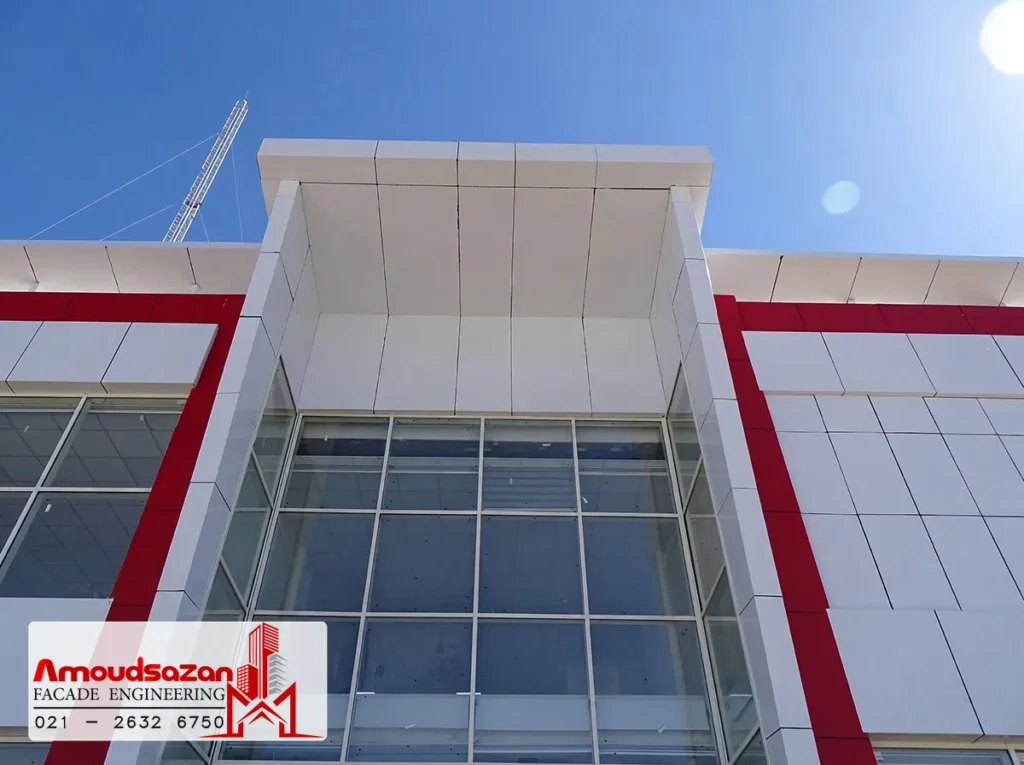 نمای کارخانه مدرن مزمز